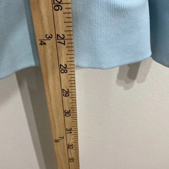 Adidas Essentials Trefoil Sweatshirt Almost Blue Slim Fit Casual Unisex - Picture 7 of 7